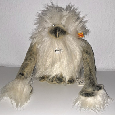 Steiff 015205 Nrommi Yeti weiß/grau gespitzt K/F/S Anhänger 20cm