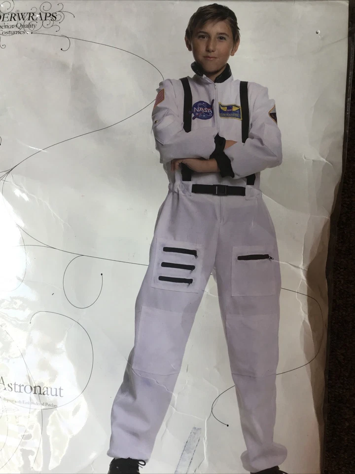 Underwraps Astronauta NASA Niño Espacial Talla M 6-8 Halloween Disfraz Mono Nuevo en Paquete Foto 3 de 4