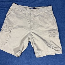Vintage 90s Polo Ralph Lauren Cargo Shorts Mens 38x9 Tan Chino Utility