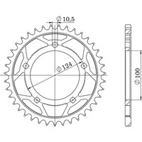 Zahnrad Stahl P525 - Z39 (DIS.50614) Ducati 748 749 / Dark 03/06