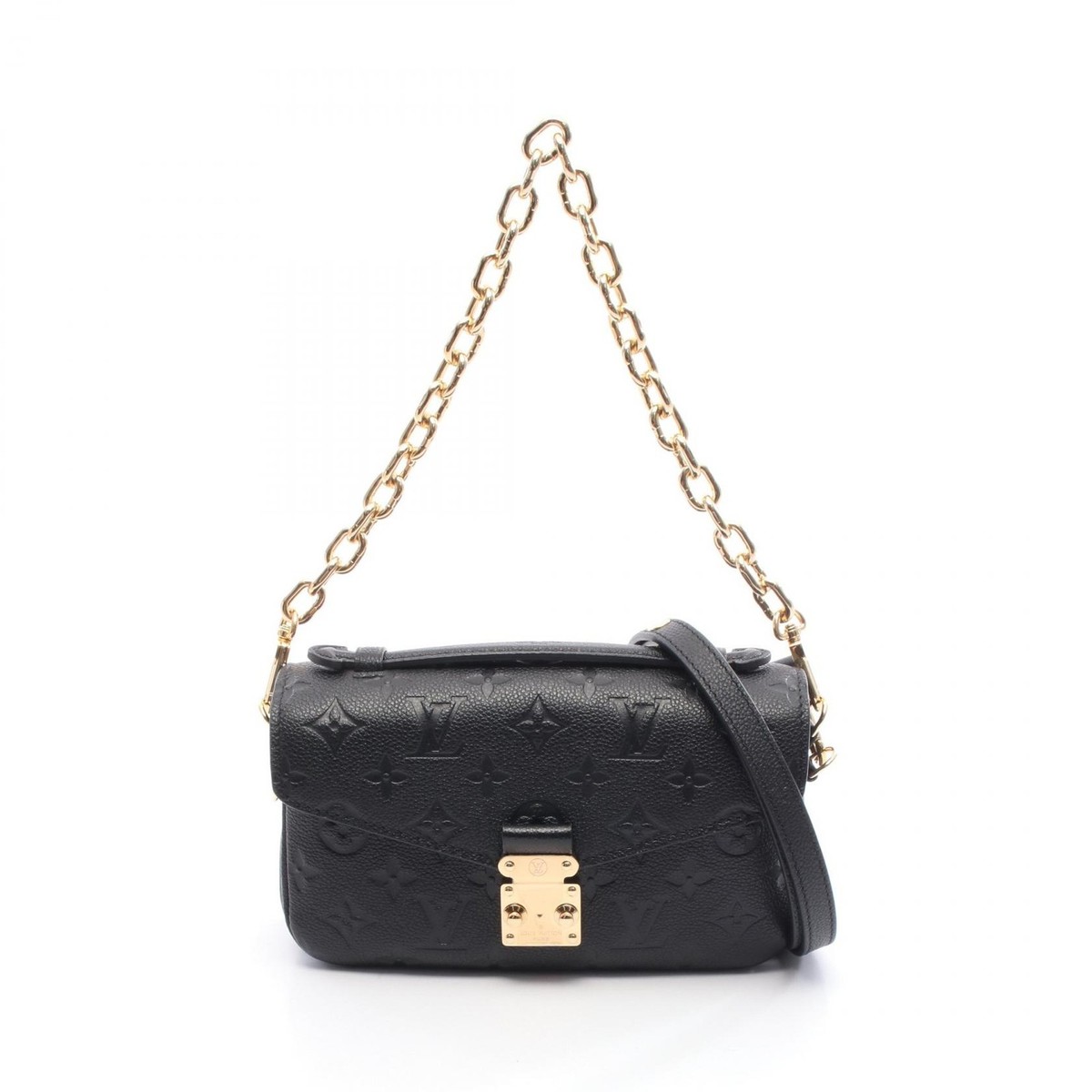 LOUIS VUITTON Pochette Metis EW Chain Shoulder Handbag M46595