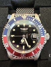 Invicta 47721 Pro Diver Automatic Pepsi Dial Steel Mesh Bracelet - NEW RARE