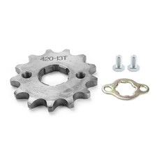 13T Front Sprocket with Retainer Plate for 50-160cc Mini Dirt Bike