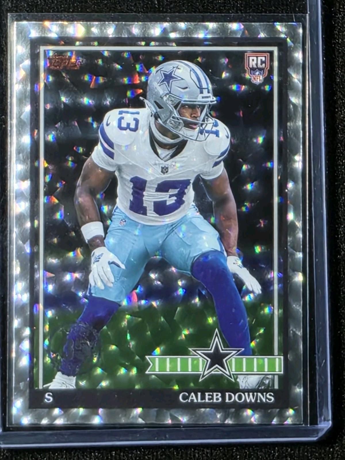 🔥2026 Topps Flagship Caleb Downs RC Silver Crackle -Dallas Cowboys #91TR-49🔥