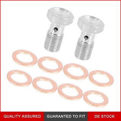 2 Stück M10x1,0 Banjo Schrauben Bremsanschlussadapter Auto