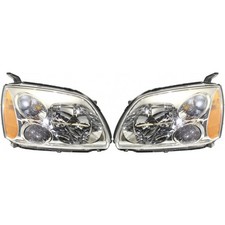 For 2005-2007 Mitsubishi Galant Pair Headlight Driverpassenger Side W Bulb Se