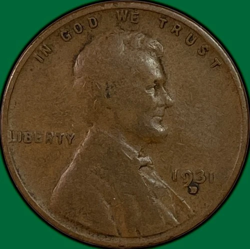 1931-D Lincoln Wheat Cent Fine F Coin #34245