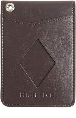[HIGH FIVE] Bifold Pass Case with 4 Card Pockets, 3 Sides, and 2 IC Card Pockets