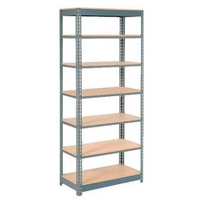 Global Industrial Heavy Duty Shelving 36"W x 12"D x 84"H With 7 Shelves Wood