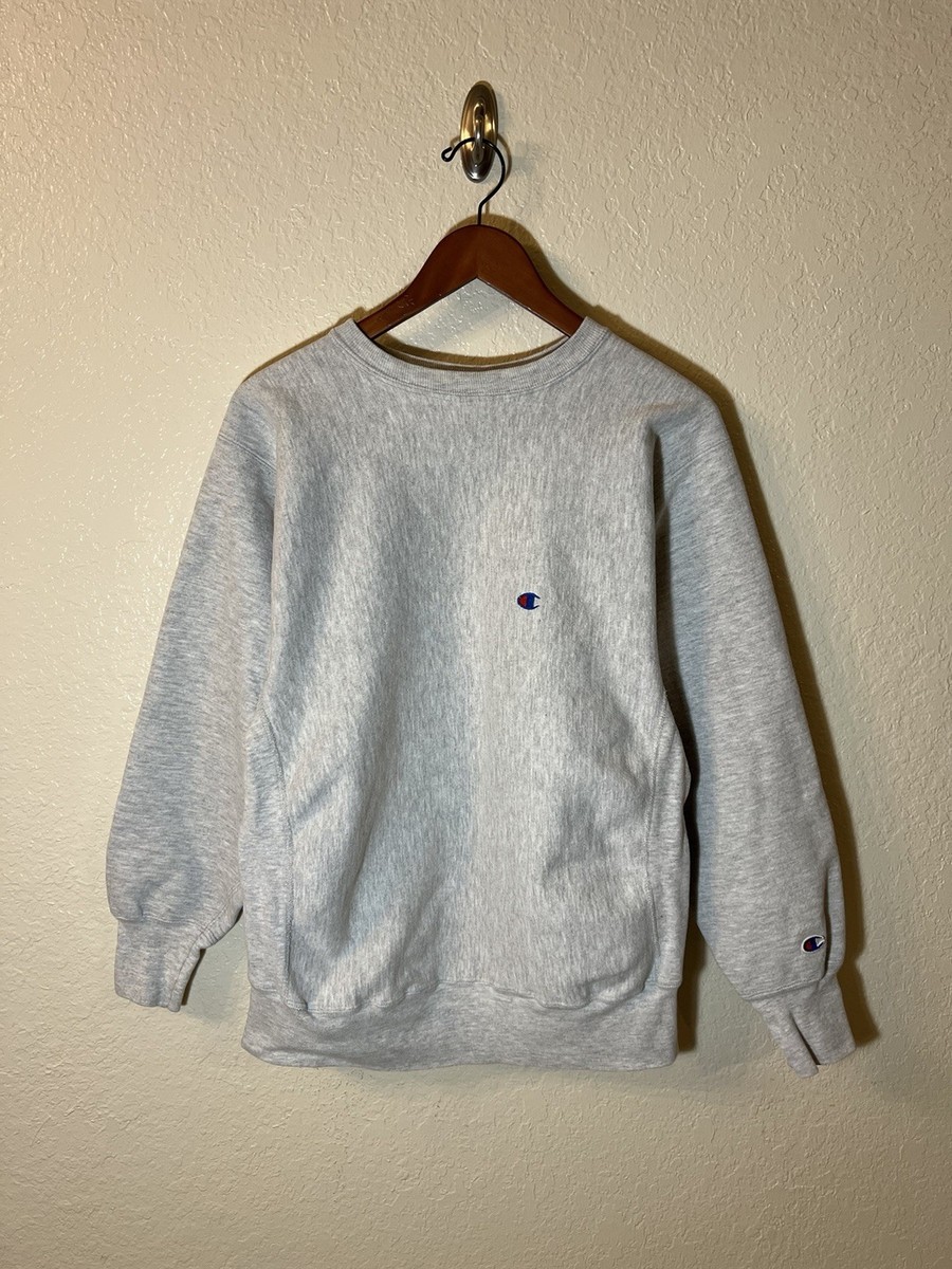 Vintage 80s Champion Reverse Weave Blank Sweatshirt Crewneck Gray