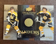24-25 BLACK DIAMOND EXQUISITE TANDEMS GOLD BOBBY ORR / PHIL ESPOSITO /99