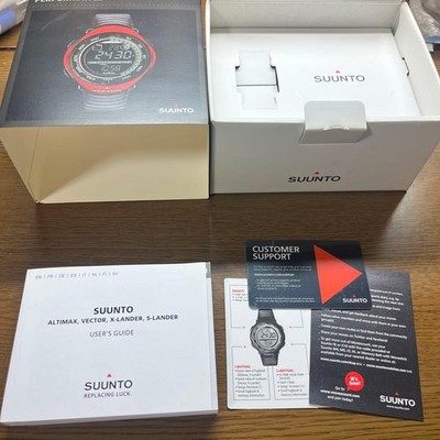 SUUNTO VECTOR Red Timepiece Box with User Guide Included Fully Functional