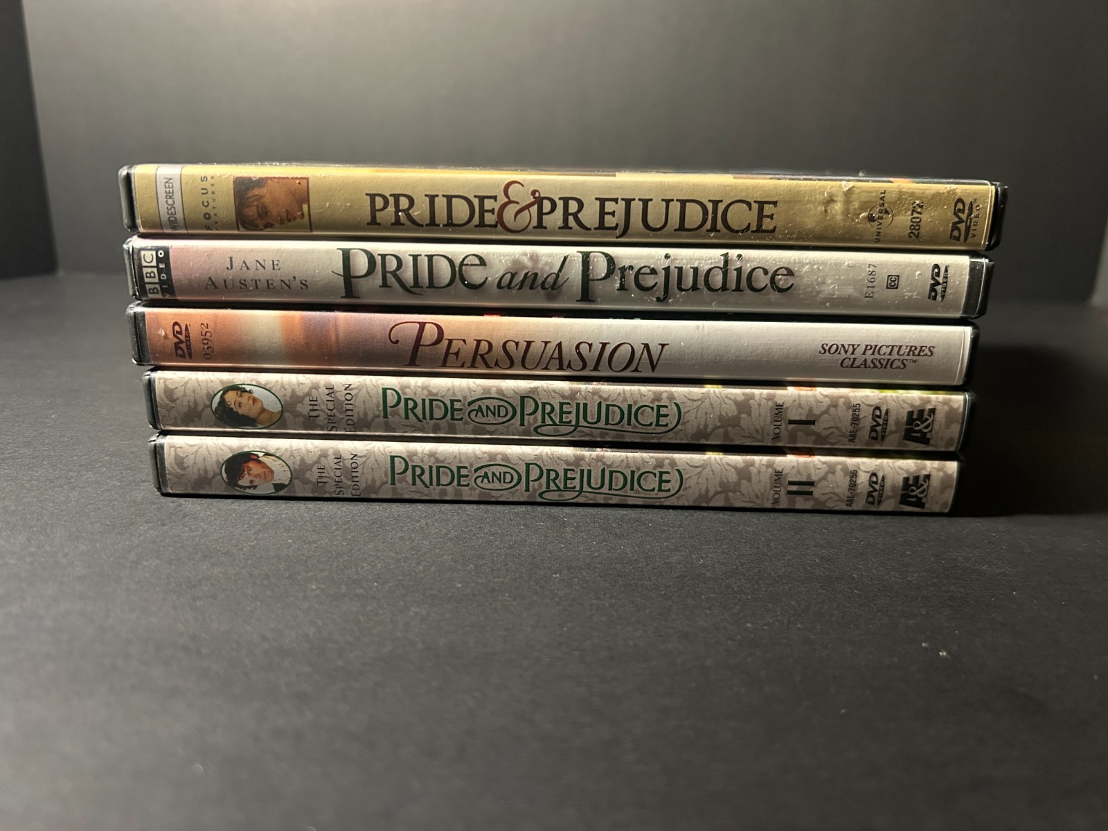 Pride And Prejudice / Romance Movie and Series lot of 5 DVDs