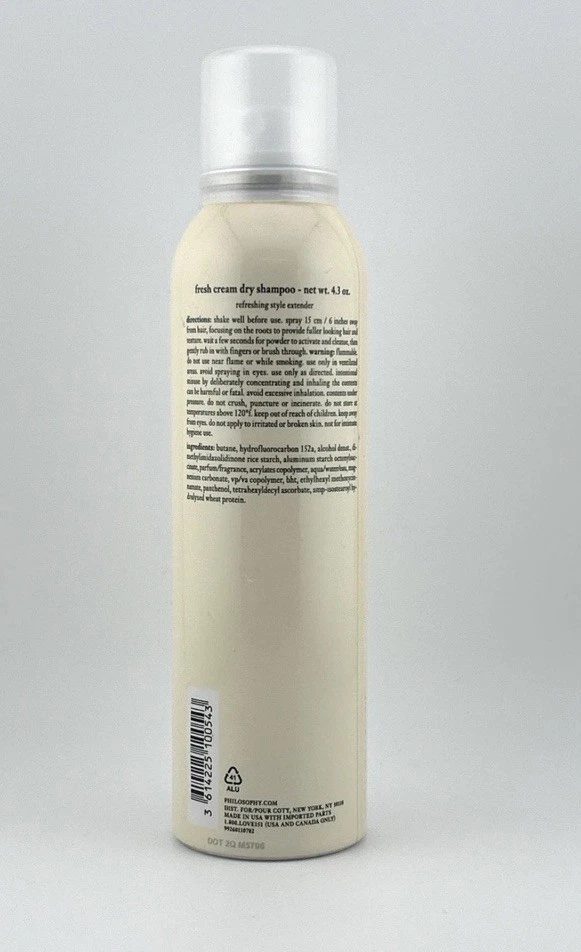 Champú seco Philosophy FRESH CREAM - Extensor de estilo refrescante - 4,3 oz - Nuevo sin caja Foto 2 de 2