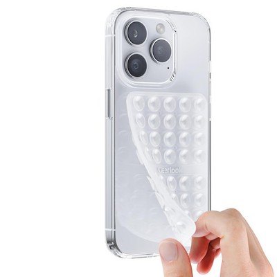 Klearlook Silicone Suction Cup Phone Case Mount Double Sided, Sticky Clear
