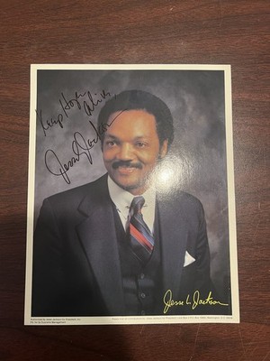 Jesse Jackson photo picture Hand signed Autographs Memorabilia Collectible New