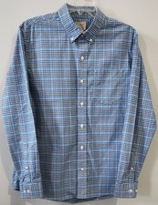 L.L. Bean Slightly Fitted Men's Button Down Blue Shirt Size Medium