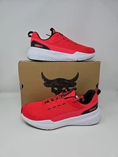 UA Project Rock BSR 5 Men's Training Shoes Size 12  Racer Red 3028296-713 