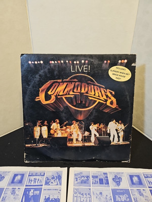 [SOUL/FUNK] VG+ 2 DOUBLE LP~The COMMODORES~Live! Original 1977~MOTOWN~Issue