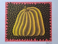 Yayoi Kusama Signed - Pumpkin - Certificate