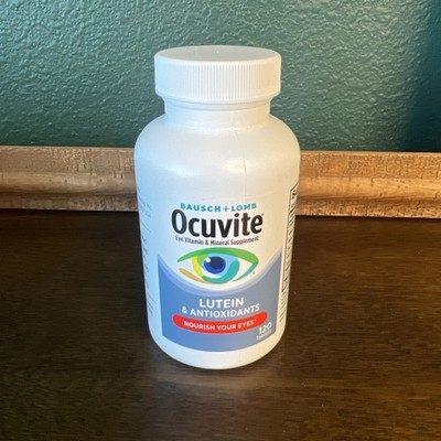 Bausch + Lomb Ocuvite Eye Supplement Lutein & Antioxidant Tablets 120ct Exp 1/28
