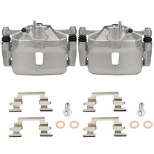 2x Front Brake Calipers For 1996-11 Honda Civic With Bracket Single Metal Piston