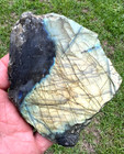 Georgeous Golden and Blue Labradorite Slab for cabbing, or display - 153g — photo 2