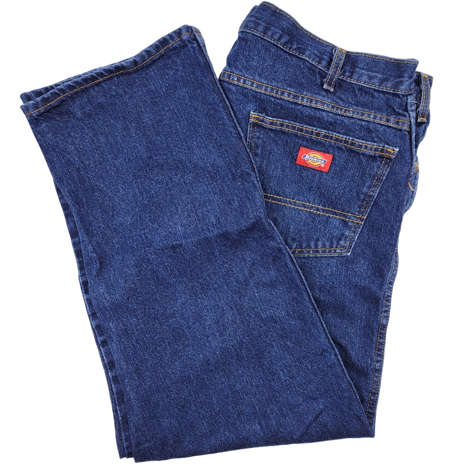 's 40 X 29 Straight Leg Mid Rise Medium Wash Denim 100% Cott