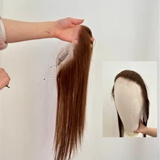 Invisable Lace Closure With Wire 100% Human Hair  String Frontal Hairpiece 13x2"