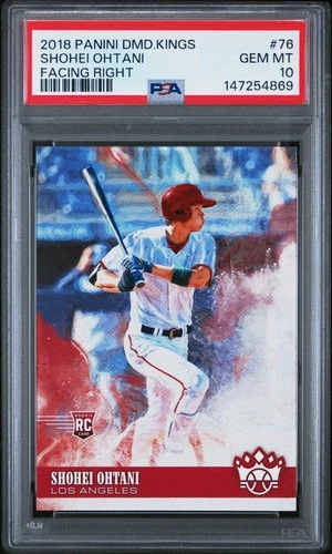 147254869 Shohei Ohtani 2018 Panini Diamond Kings #76 Rookie RC PSA 10