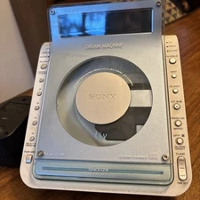 Sony Dream Machine ICF-CD855V Clock Radio CD Player TESTED WORKING Sounds Great 