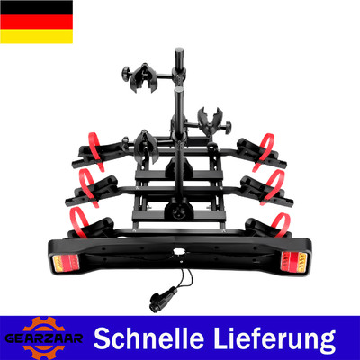 Fahrradträger für 3 Fahrräder E- Bikes Heckträger abklappbar DE
