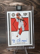 2022 Panini Encased - Ja'Marr Chase Milestone Marks Auto /75 On Card Inscription