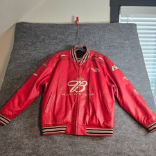 Vintage Dale Earnhardt Jr. Budweiser Reversible NASCAR Leather Racing Jacket