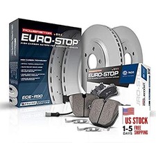 Power Stop ESK7766 Euro-Stop Brake Kit- Coated Brake Rotors & Ceramic Brake