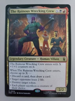 MTG The Ruinous Wrecking Crew Marvel Super Heroes Regular Rare