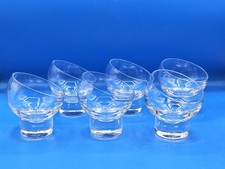 Set Di Sei Bicchieri Da Whisky In Vetro Angolato Vintage Anni 60/70 Modernariato