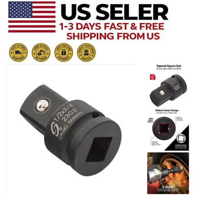 #ad 1 2in Female to 3 4in Male Impact Adapter Cr Mo Steel Ball Detent $15.51