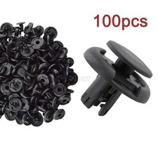 100pc Fender Bumper Clips For 7mm Hole Mitsubishi 3000gt Diamante Eclipse Mirage
