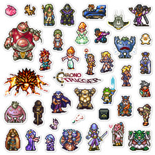 Chrono Trigger Stickers Super Nintendo SNES Pixel Art 39 Sticker Pack