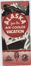 Alaska for an Air Cooled Vacation Brochure Northern Pacific RR Alaska Steamship