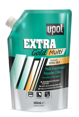 U-POL Extra Gold Multifunktionale Polyester-Spachtelmasse für Karosserie