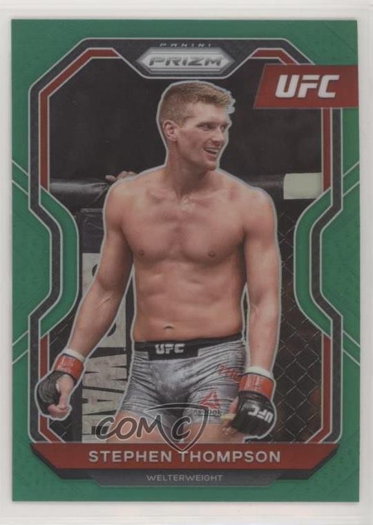 2021 Panini Prizm UFC Green Prizm Stephen Thompson #81 00gy