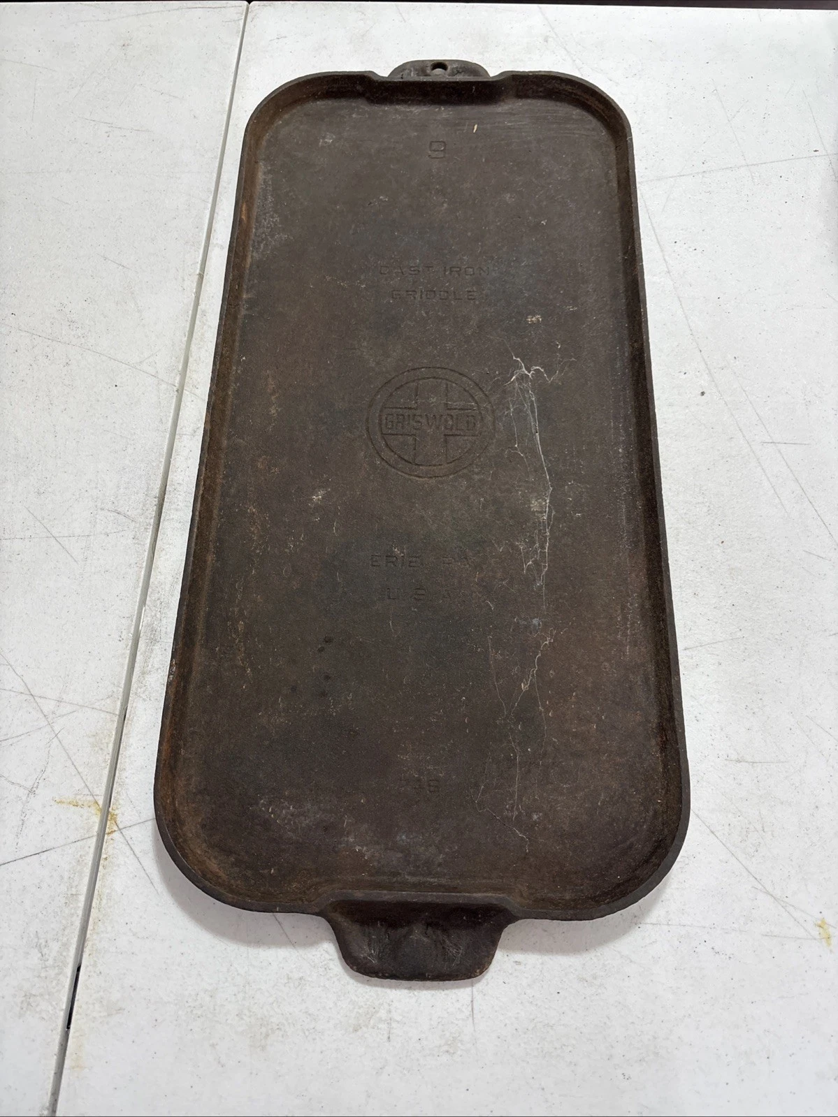 Griswold Cast Iron #9 Large Logo Long Griddle