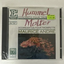MAURICE ANDRE-HUMMEL/MOLTER Concertos Pour Trompette CD IMPORT RARE NEW SEALED