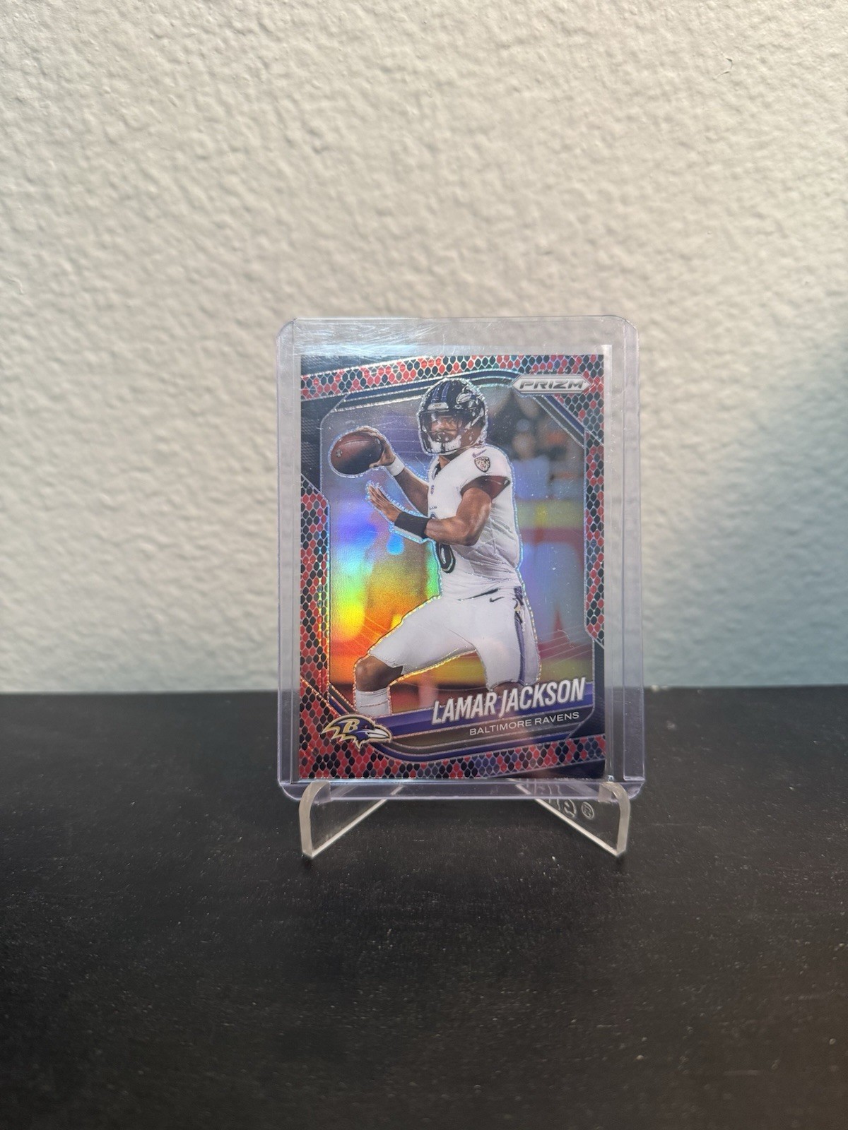 2025 Panini Prizm Lamar Jackson Snake Skin Prizm #78