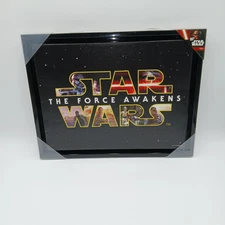 STAR WARS, Typography,  The Force Awakens,  Canvas, 14 x 18 Read Description!