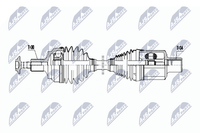 Antriebswelle NTY NPW-ME-060 FüR Mercedes W204 Klasse Model S204 C207 220 CDI