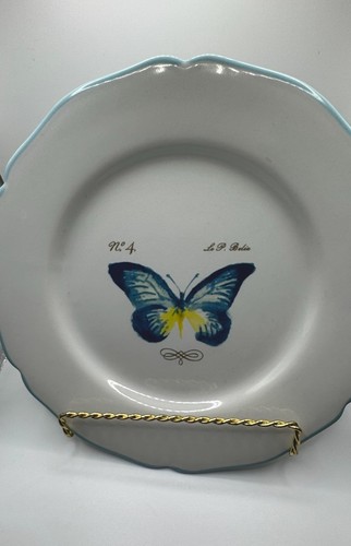 Schönes 4er Set Williams Sonoma Garden Schmetterling Mittagessen Teller - Bild 8 von 12