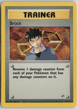 Brock 98/132 Rare Gym Heroes Pokemon Unlimited Heavily Played on eBay